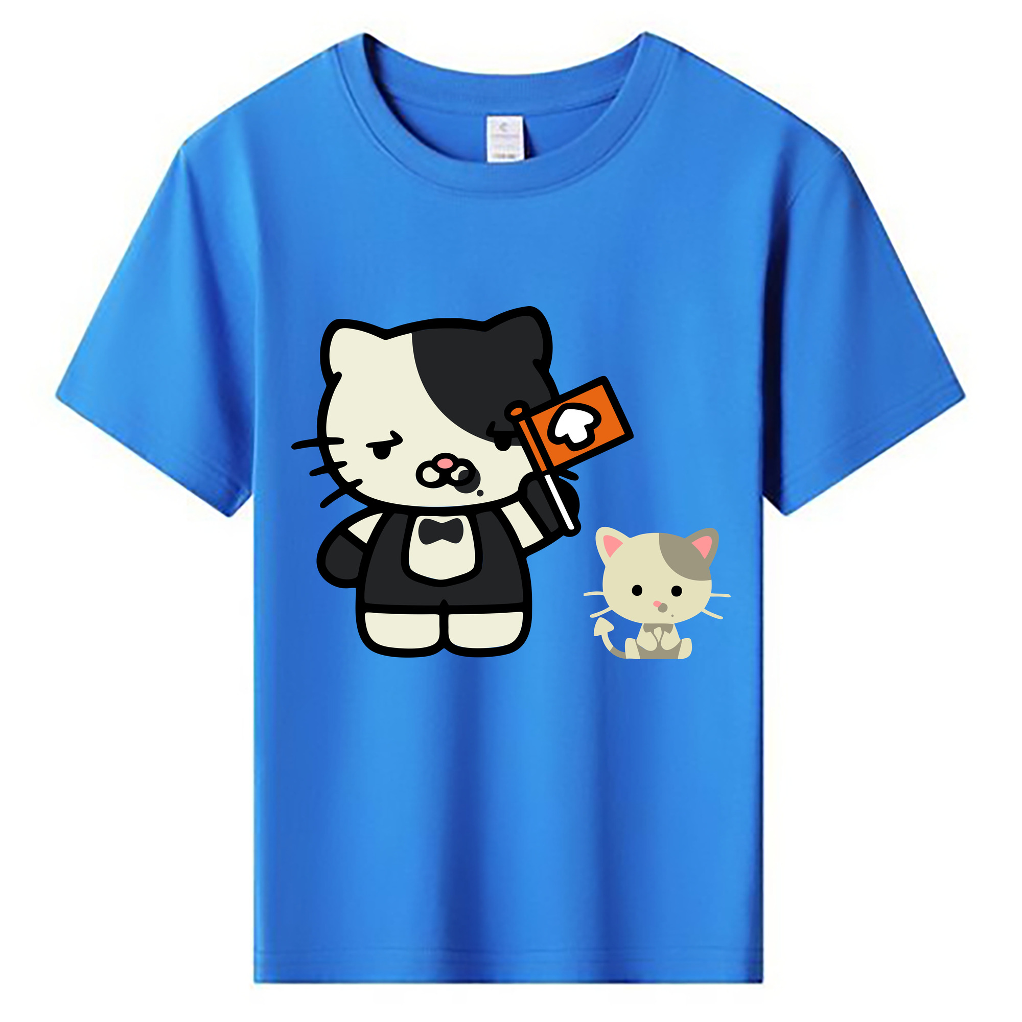 （画像用） Hello Kitty ハローキティ 綿100％キッズTシャツ（フロントプリント）